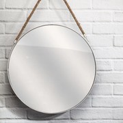 Oglinda rotunda alba MIRROR