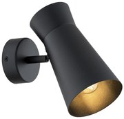 Aplica de perete design minimalist, Otel, Negru, LORD