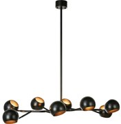 Lustră pe tijă Markslöjd 108852 EDGAR 8xE14/40W/230V negru