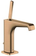 Baterie lavoar baie bronz periat cu ventil pop-up Hansgrohe Axor Citterio E Bronz periat