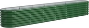 vidaXL Strat înălțat grădină 260x40x36 cm oțel galvanizat