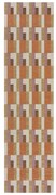 Covor tip traversă portocaliu/în culoare naturală 60x230 cm Riley Block Geo – Flair Rugs