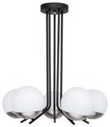 Jupiter 1724 - Lustră pe tijă SANTA 5xE14/40W/230V crom