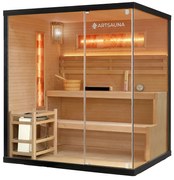 Vnútorná sauna Vantaa 175 so soľnými kameňmi