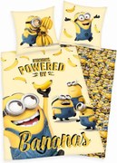 Lenjerie de pat din bumbac Herding Minionii, 135 x 200 cm, 80 x 80 cm