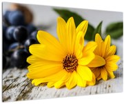 Tablou cu floare galbenă (90x60 cm)