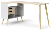 Birou cu aspect de lemn de stejar 145x81 cm Oslo - Tvilum