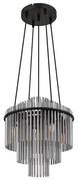 Lustră pe cablu Globo 15698H2 GORLEY 5xE14/40W/230V negru