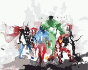 Pictura pe numere cu un cadru "Avengers 2" 50x40 cm