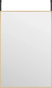vidaXL Oglindă pentru ușă, auriu, 40x60 cm, sticlă și aluminiu