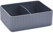 Organizator cosmetice Stripe gri, 16 x 12 cm