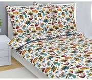 Bellatex Lenjerie de pat din bumbac de Crăciun Crăciun, 140 x 200 cm, 70 x 90 cm