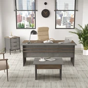 Set pentru birou Vergilius 7 (maro + gri). 1072697