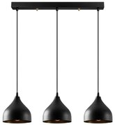 Lustră neagră cu abajur din metal Tattoo – Opviq lights