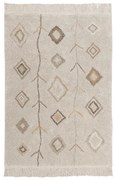 Covor bej lavabil/țesut manual din bumbac 170x240 cm Kaarol Earth – Lorena Canals