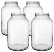 Set borcane de conservare Orion Castravete, cu filet, 3,7 l, 4 buc.