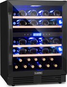 Klarstein Vinovilla Onyx 43, frigider pentru vin cu două zone, 129 l, 43 de sticle, 3 culori