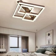 Lustra LED Cu Telecomanda, Elit's EsnC861 5189-40+200-2F, 240w, Maro Coffee