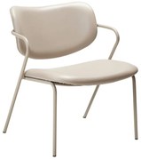 Fotoliu bej din imitație de piele Zed – DAN-FORM Denmark