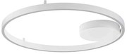 Lustra LED aplicata design modern minimalist HEDRA D-60cm alb