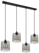Globo 15640-4H - candelabru suspendat pe cablu TILLY 4xE27/60W/230V, negru