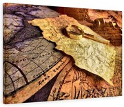 Tablou canvas Old maps 120x80 cm