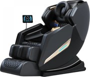 Fotoliu de masaj SULPICIUS, AI voce, Incalzire, Bluetooth, Display, Ecran tactil, Controler rapid cotiera, Zero Gravity, 2 Boxe, Moduri Automate, Suport Picioare extensibil, Piele PU Premium