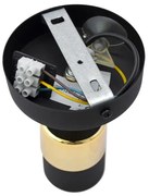 Spot LED de perete TUBSSON 1xGU10/4,8W/230V negru/auriu