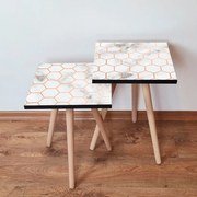 Măsuță auxiliară 2SHP White, 2 buc.