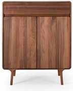 Comodă maro din lemn de nuc 90x110x45 cm Fawn – Gazzda