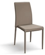 Scaun Indigo, structura metalica si piele ecologica - BEJ TAUPE