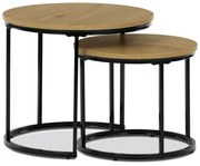 Set de măsuțe auxiliare, stejar sălbatic, 2 buc.