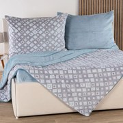 decoDoma Set matlasat din micropluş VELORA 2 buc