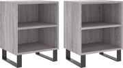 vidaXL Noptiere, 2 buc., gri sonoma, 40x30x50 cm, lemn compozit
