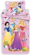 Prințesele Disney Royal set de lenjerie de pat 140×200cm, 70×90 cm