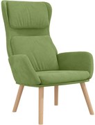 vidaXL Scaun de relaxare, verde deschis, catifea