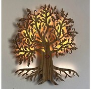 Li-Go 5747/DUB2 - Decorațiune LED de perete LED/10W/230V 45x55 cm stejar