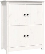 vidaXL Servantă, alb, 83x41,5x100 cm, lemn masiv de pin
