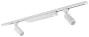 Spot LED pe șină TRACER 2xGU10/10W/230V + LED/20W, 1 m, alb