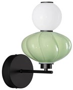 Aplica de perete LED decorativa ceramica Alb, Verde, ONETA