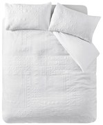 Lenjerie de pat albă pentru pat dublu 200x200 cm Folkstone Geo – Catherine Lansfield