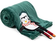 Pătură de Crăciun 4Home Pinguin, 150 x 200 cm