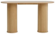 Masă consolă în culoare naturală 40x130 cm Nola – Unique Furniture