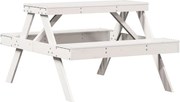 vidaXL Masă de picnic, 105x134x75 cm, lemn masiv de pin