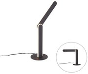 Lampă de masă de design neagră cu LED inclus, cu 3 trepte de intensitate luminoasă - Gate