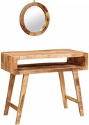 vidaXL Masă de Machiaj Maro 90 x 76 x 45 cm Lemn de mango solid