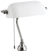 Lampă de masă Eglo 901019 BANKER 1xE27/60W/230V alb/crom lucios