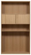 Bibliotecă modulară cu aspect de lemn de stejar 110x199 cm Modulair – vtwonen