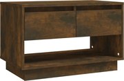 vidaXL Comodă TV, stejar fumuriu, 70x41x44 cm, PAL