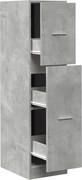 vidaXL Dulap de farmacie, gri beton, 30x41x118 cm, lemn prelucrat